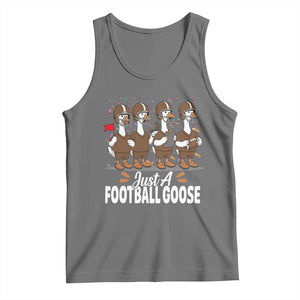 Just A Football Goose Tank Top Animal Sports Fan Gift TS12 Black Heather Print Your Wear