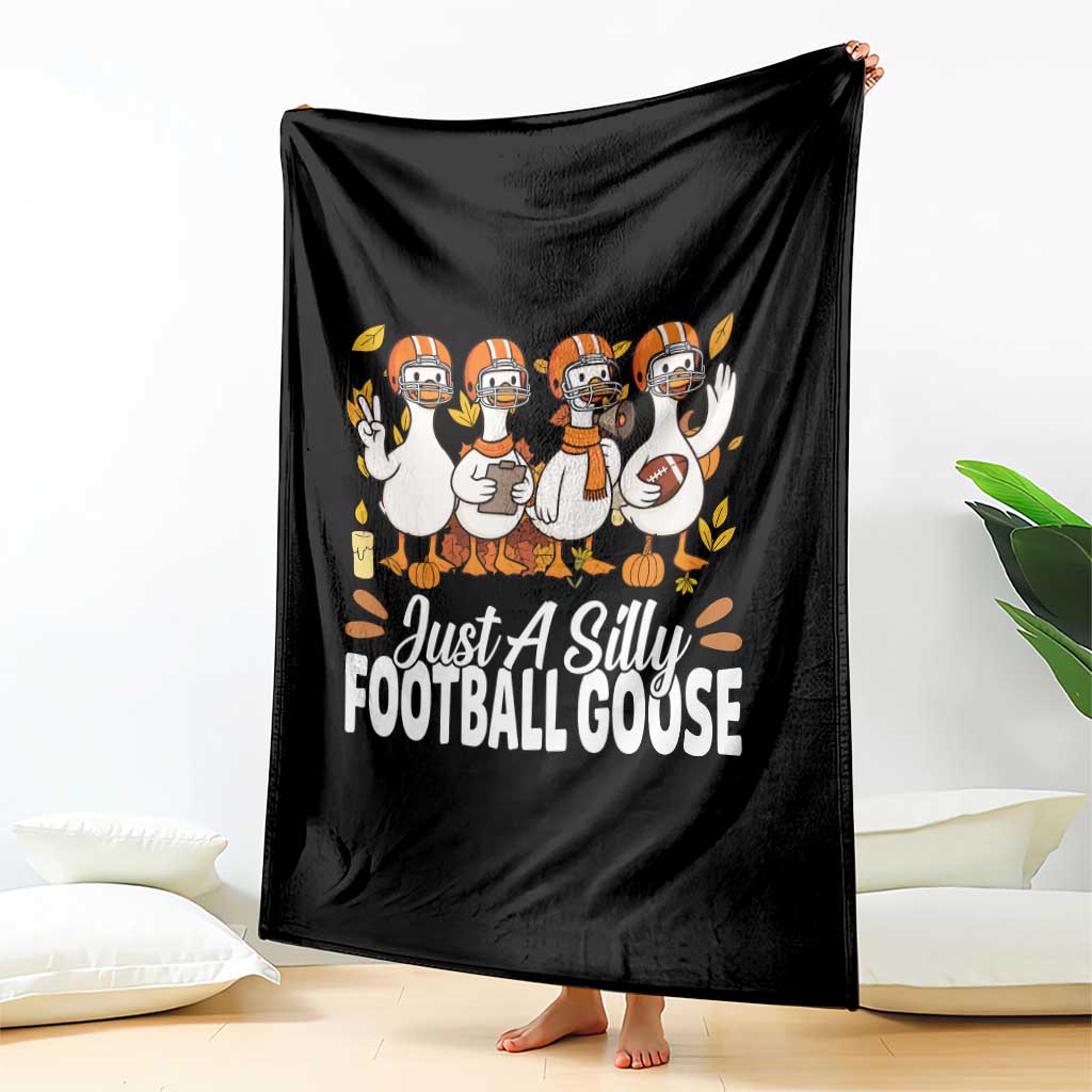 Just A Silly Football Throw Blanket Animal Sports Fan Gift TS12 Print Your Wear