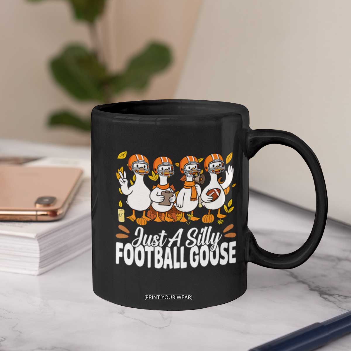Just A Silly Football Coffee Mug Animal Sports Fan Gift TS12 Print Your Wear