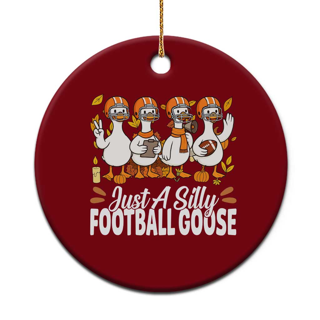 Just A Silly Football Ceramic Ornament Animal Sports Fan Gift TS12 1pc Red Print Your Wear