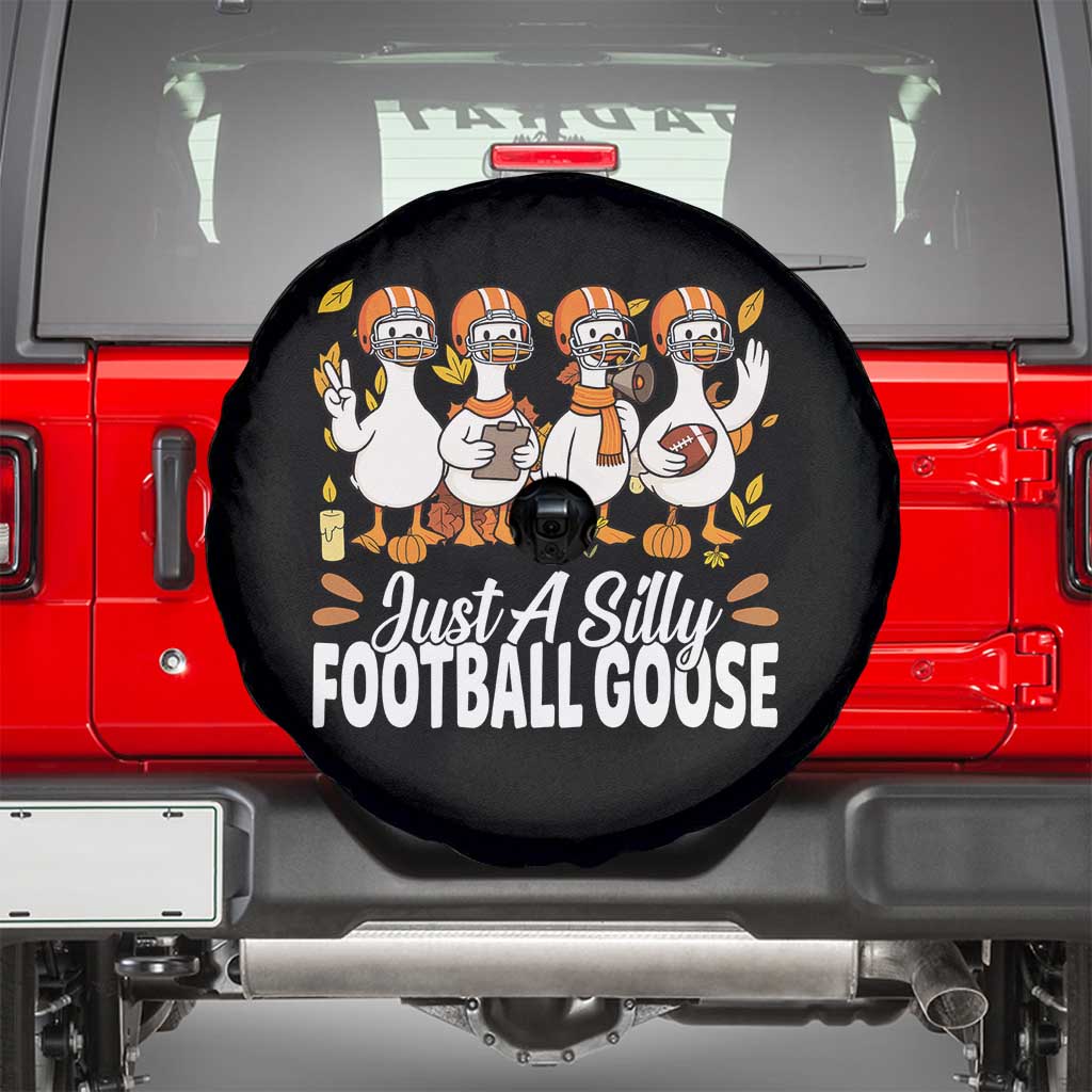 Just A Silly Football Spare Tire Cover Animal Sports Fan Gift TS12 Black Print Your Wear