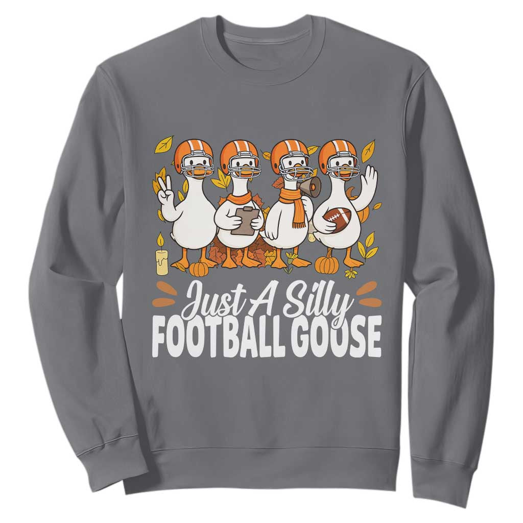 Just A Silly Football Sweatshirt Animal Sports Fan Gift TS12 Charcoal Print Your Wear