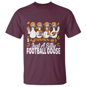 Just A Silly Football T Shirt Animal Sports Fan Gift TS12 Maroon Print Your Wear