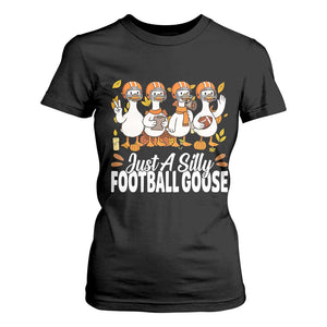 Just A Silly Football T Shirt For Women Animal Sports Fan Gift TS12 Black Print Your Wear