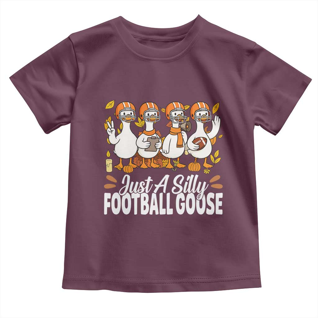 Just A Silly Football Toddler T Shirt Animal Sports Fan Gift TS12 Maroon Print Your Wear