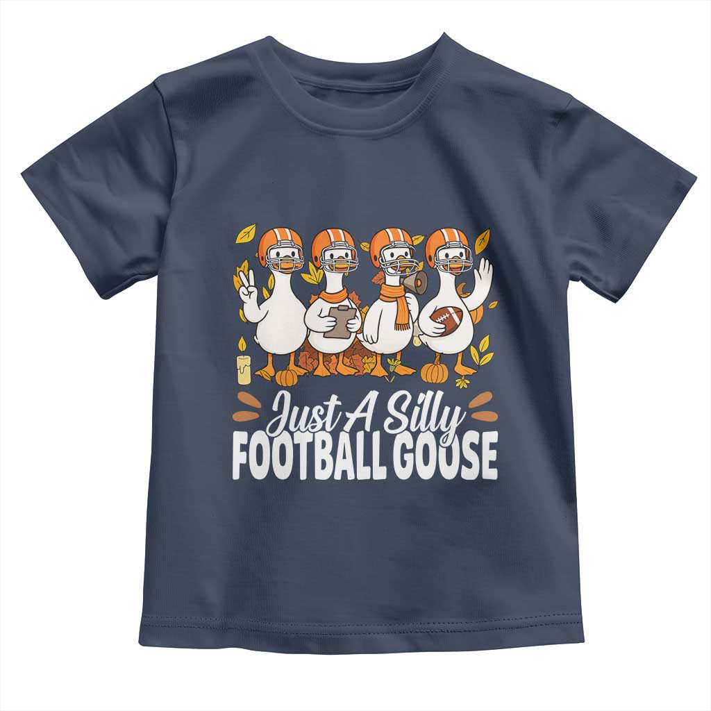 Just A Silly Football Toddler T Shirt Animal Sports Fan Gift TS12 Navy Print Your Wear