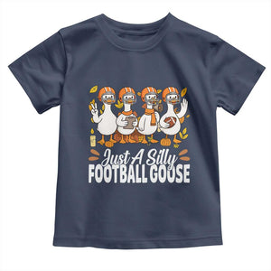 Just A Silly Football Toddler T Shirt Animal Sports Fan Gift TS12 Navy Print Your Wear