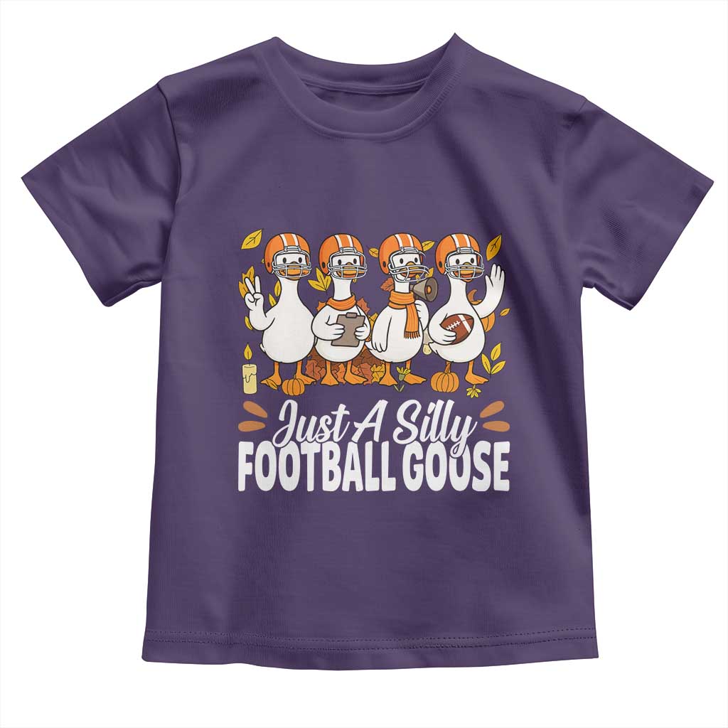 Just A Silly Football Toddler T Shirt Animal Sports Fan Gift TS12 Purple Print Your Wear