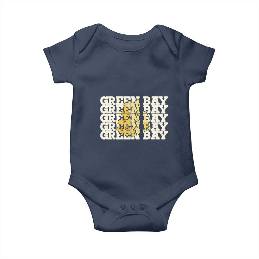 Green Bay Football Fan Cheese Lover Baby Onesie Supporter Gift Idea TS12 Navy Print Your Wear