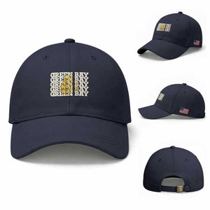 GFF Cheese Lover Baseball Cap Supporter Gift Idea TS12 Baseball Cap Universal Fit Navy Print Your Wear
