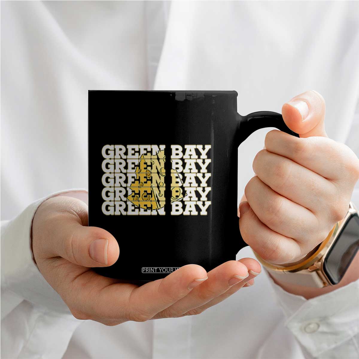 Green Bay Football Fan Cheese Lover Coffee Mug Supporter Gift Idea TS12 Print Your Wear