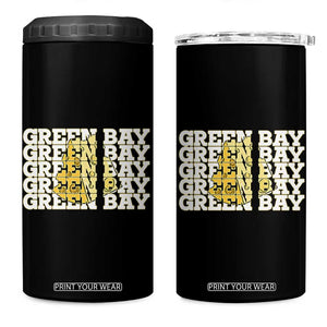 Green Bay Football Fan Cheese Lover 4 in 1 Can Cooler Tumbler Supporter Gift Idea TS12 One Size: 16 oz Black Print Your Wear