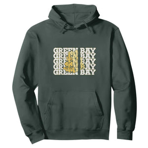 Green Bay Football Fan Cheese Lover Hoodie Supporter Gift Idea TS12 Dark Forest Green Print Your Wear