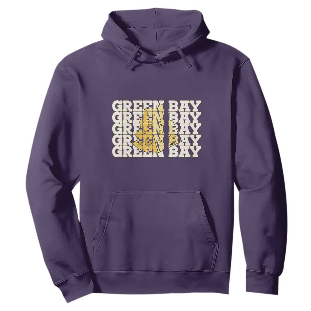 Green Bay Football Fan Cheese Lover Hoodie Supporter Gift Idea TS12 Purple Print Your Wear