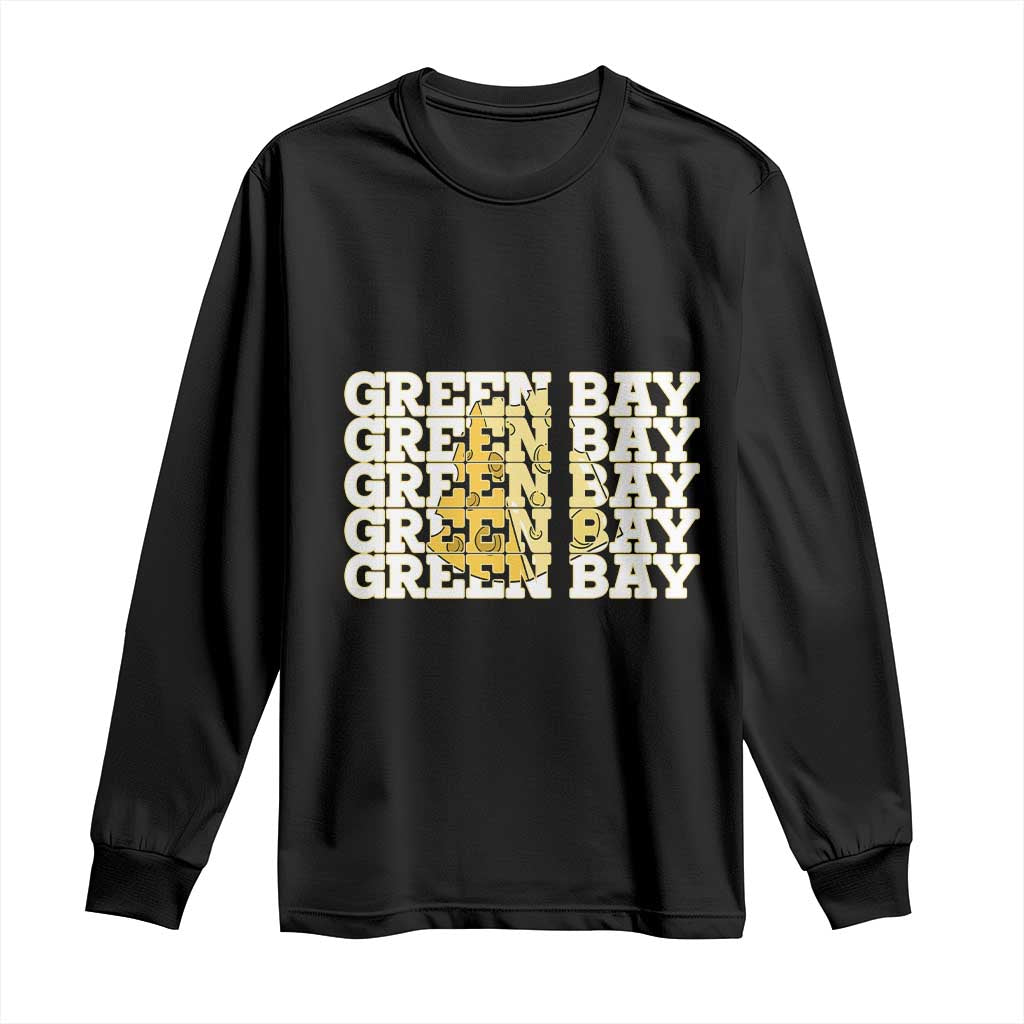 Green Bay Football Fan Cheese Lover Long Sleeve Shirt Supporter Gift Idea TS12 Black Print Your Wear