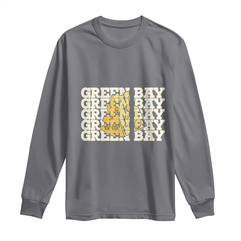 Green Bay Football Fan Cheese Lover Long Sleeve Shirt Supporter Gift Idea TS12 Charcoal Print Your Wear