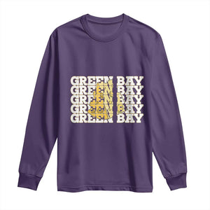 Green Bay Football Fan Cheese Lover Long Sleeve Shirt Supporter Gift Idea TS12 Purple Print Your Wear