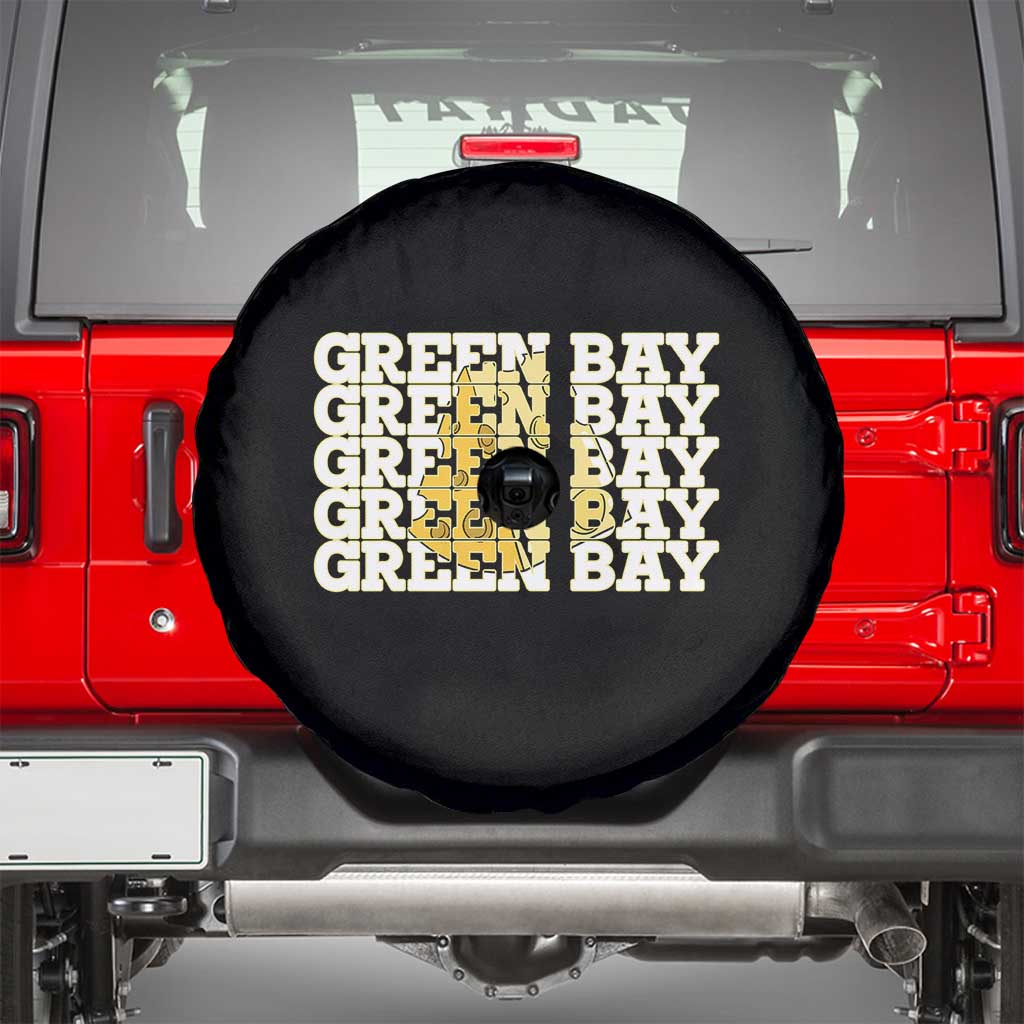 Green Bay Football Fan Cheese Lover Spare Tire Cover Supporter Gift Idea TS12 Black Print Your Wear