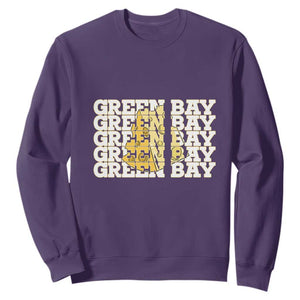 Green Bay Football Fan Cheese Lover Sweatshirt Supporter Gift Idea TS12 Purple Print Your Wear