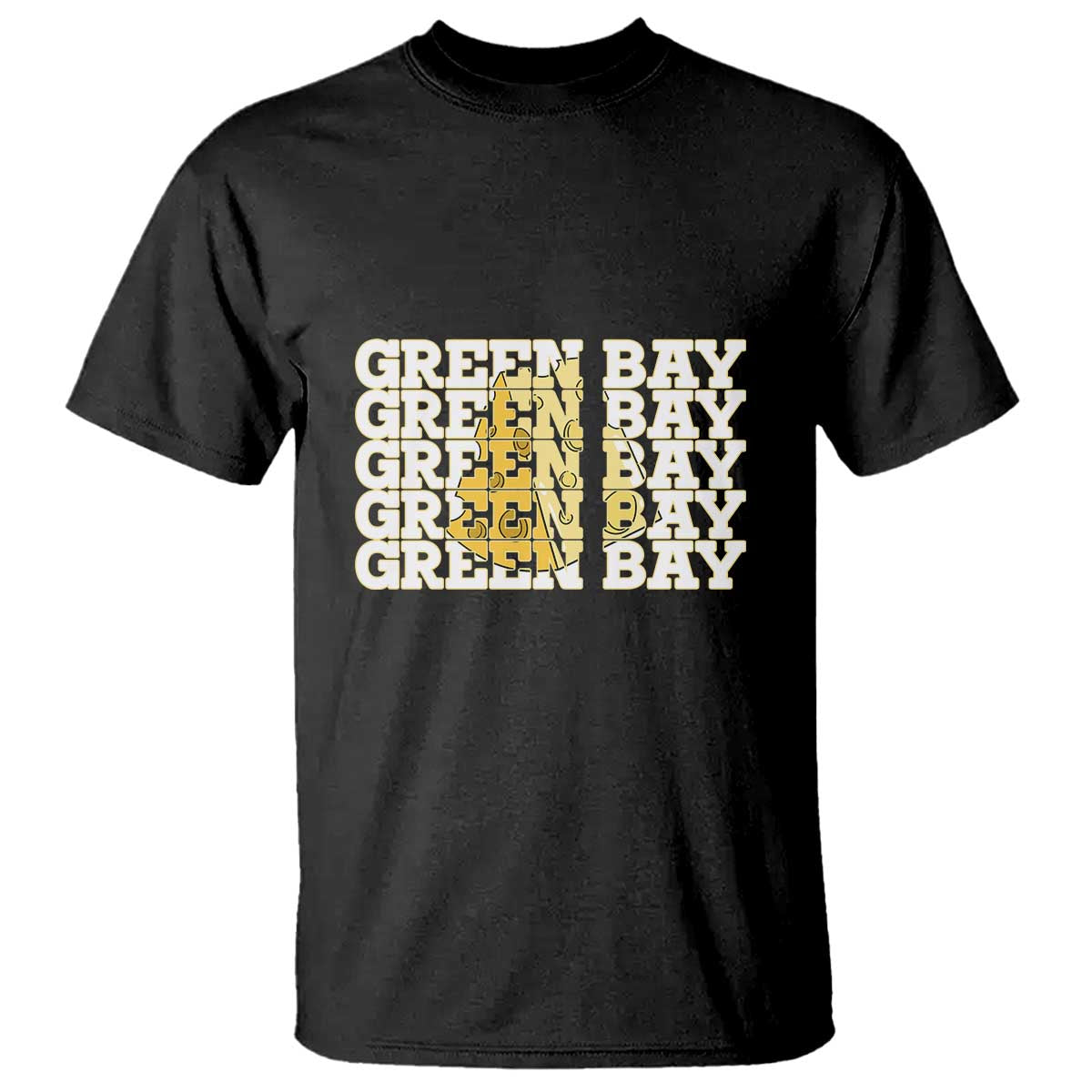 Green Bay Football Fan Cheese Lover T Shirt Supporter Gift Idea TS12 Black Print Your Wear