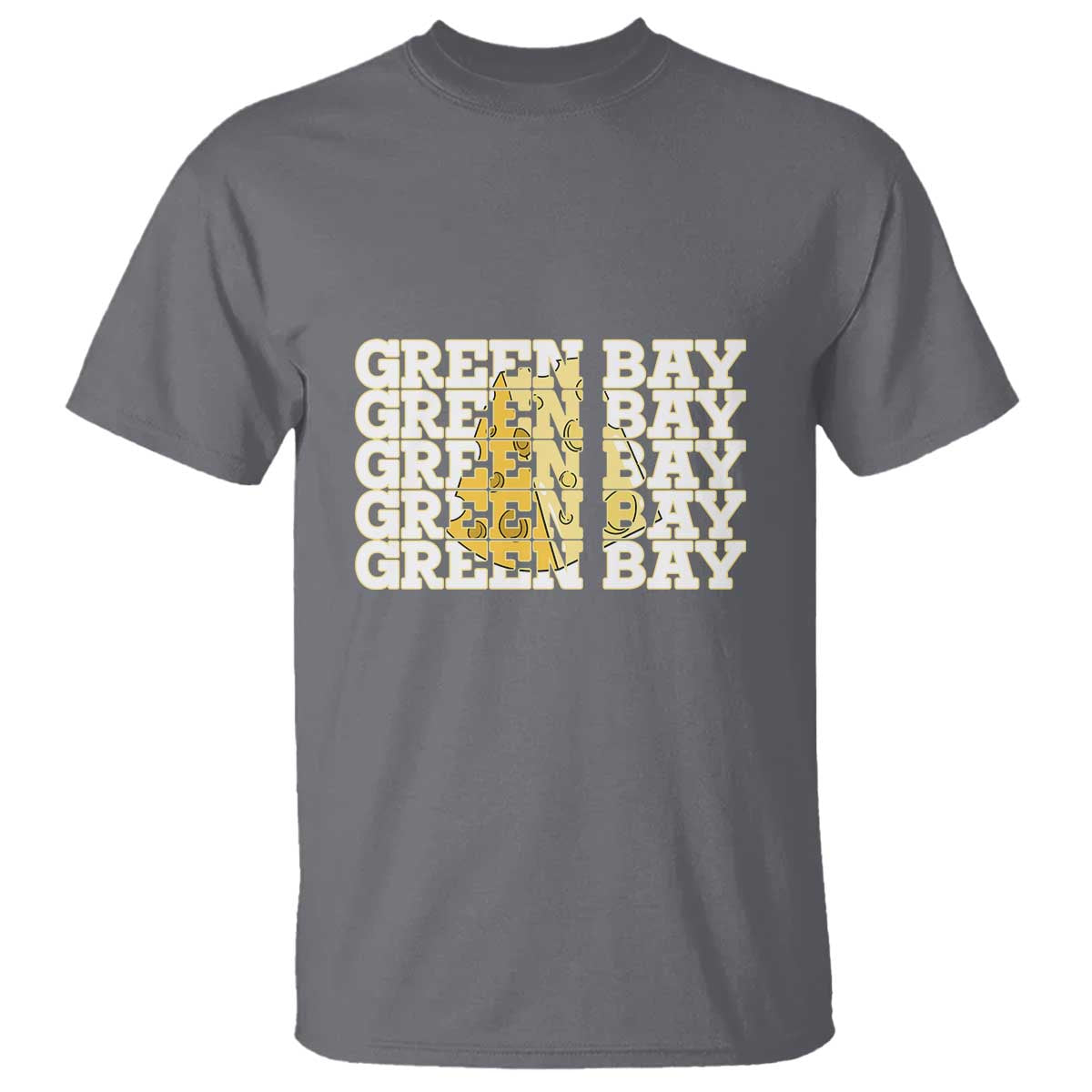Green Bay Football Fan Cheese Lover T Shirt Supporter Gift Idea TS12 Charcoal Print Your Wear