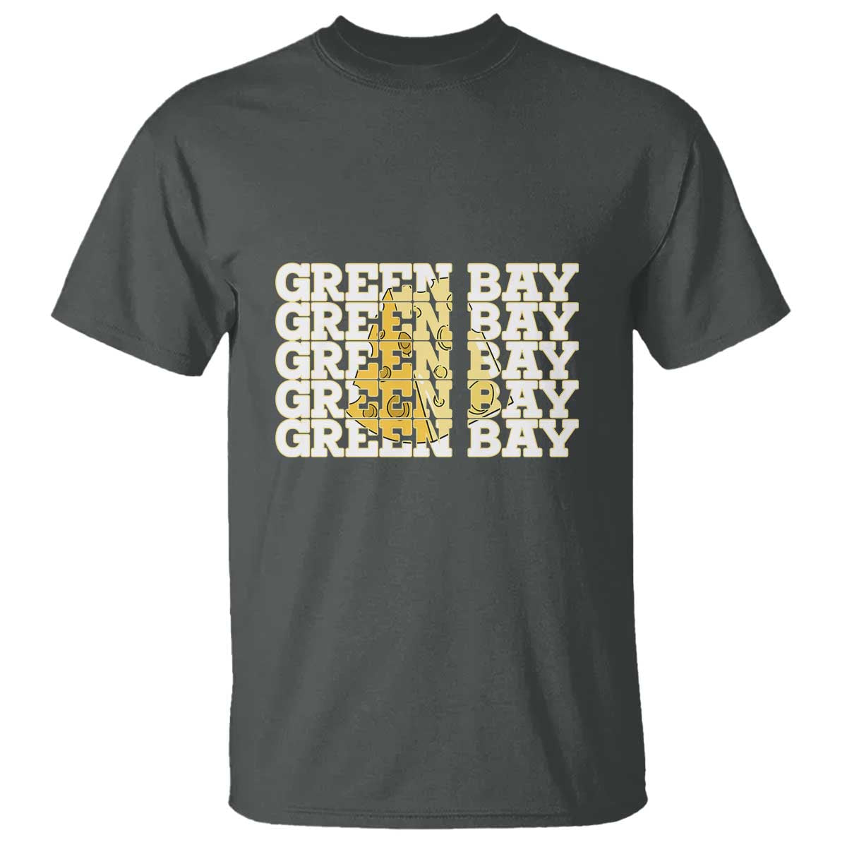 Green Bay Football Fan Cheese Lover T Shirt Supporter Gift Idea TS12 Dark Heather Print Your Wear