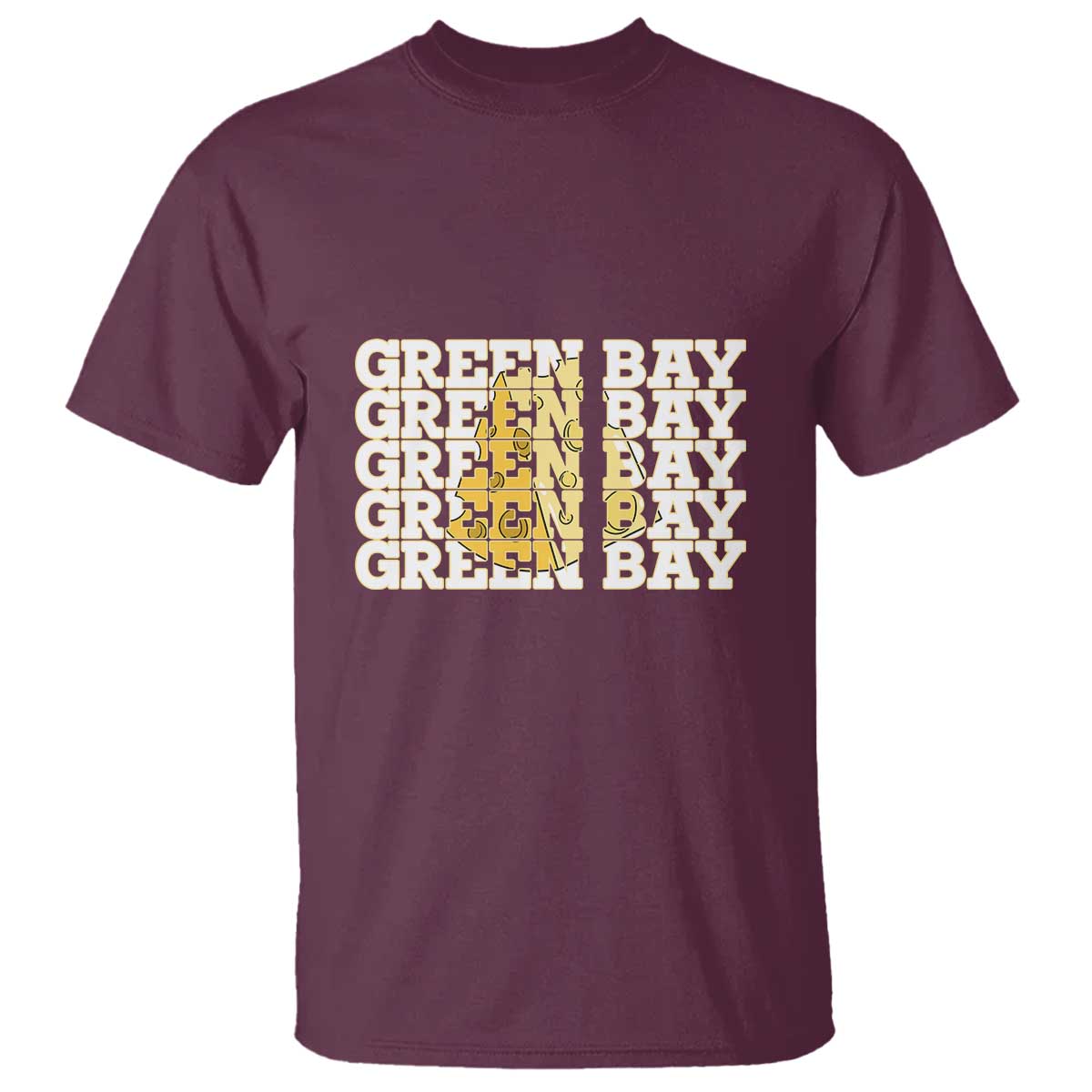 Green Bay Football Fan Cheese Lover T Shirt Supporter Gift Idea TS12 Maroon Print Your Wear