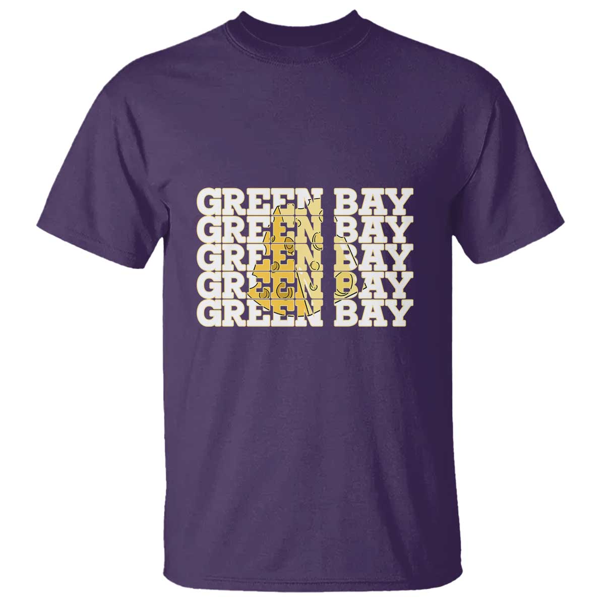 Green Bay Football Fan Cheese Lover T Shirt Supporter Gift Idea TS12 Purple Print Your Wear