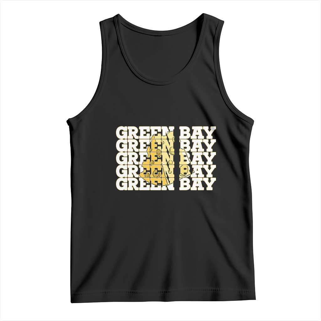Green Bay Football Fan Cheese Lover Tank Top Supporter Gift Idea TS12 Black Print Your Wear