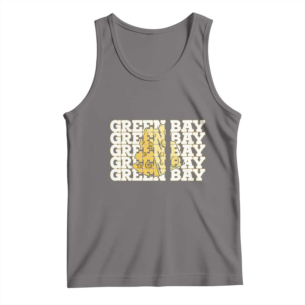 Green Bay Football Fan Cheese Lover Tank Top Supporter Gift Idea TS12 Deep Heather Print Your Wear