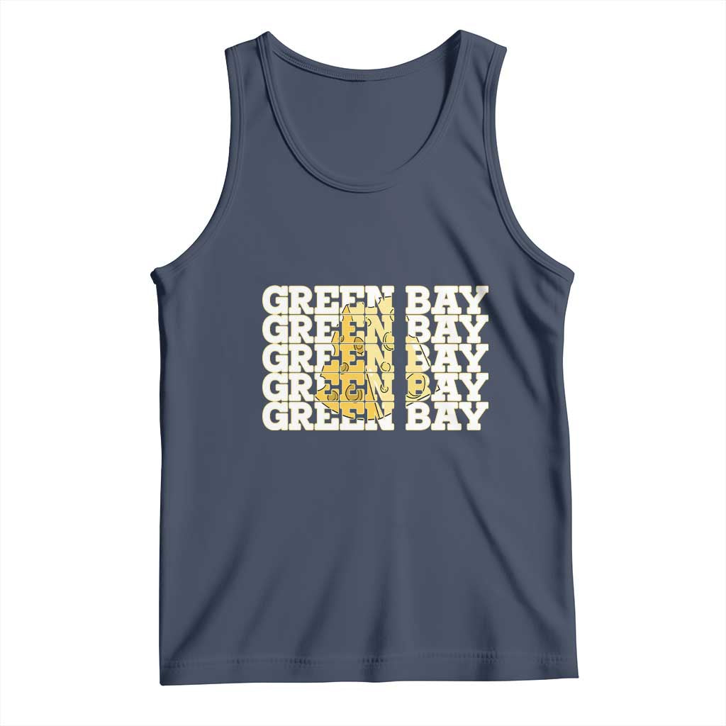 Green Bay Football Fan Cheese Lover Tank Top Supporter Gift Idea TS12 Navy Print Your Wear