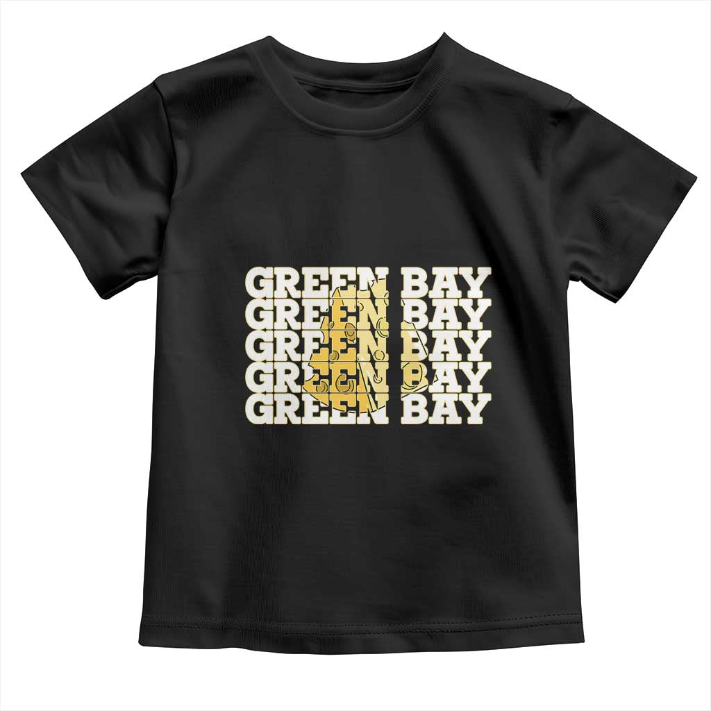 Green Bay Football Fan Cheese Lover Toddler T Shirt Supporter Gift Idea TS12 Black Print Your Wear