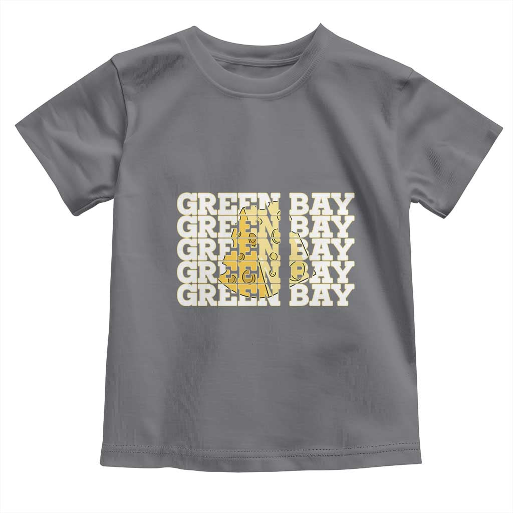 Green Bay Football Fan Cheese Lover Toddler T Shirt Supporter Gift Idea TS12 Charcoal Print Your Wear