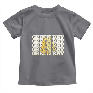 Green Bay Football Fan Cheese Lover Toddler T Shirt Supporter Gift Idea TS12 Charcoal Print Your Wear
