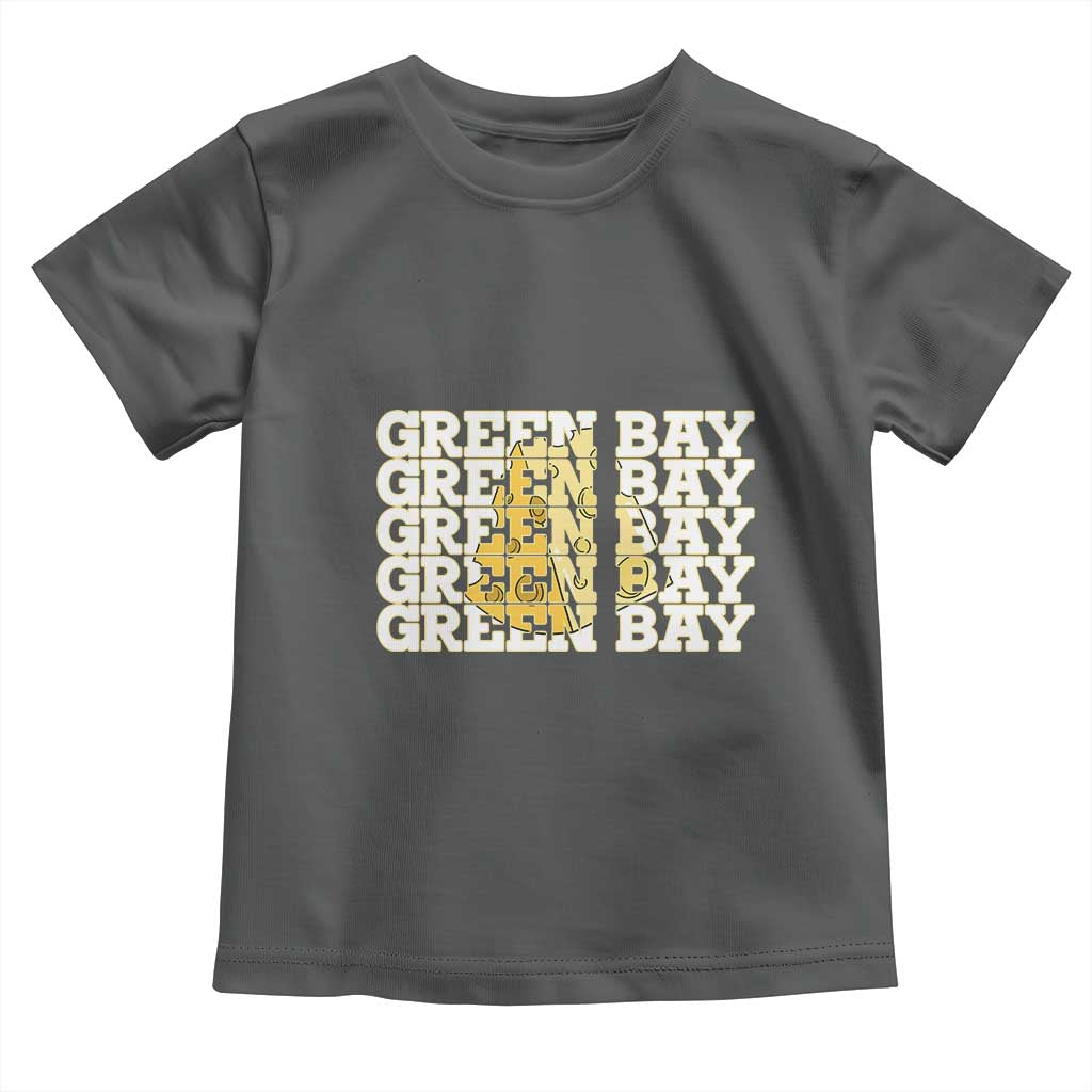 Green Bay Football Fan Cheese Lover Toddler T Shirt Supporter Gift Idea TS12 Dark Heather Print Your Wear