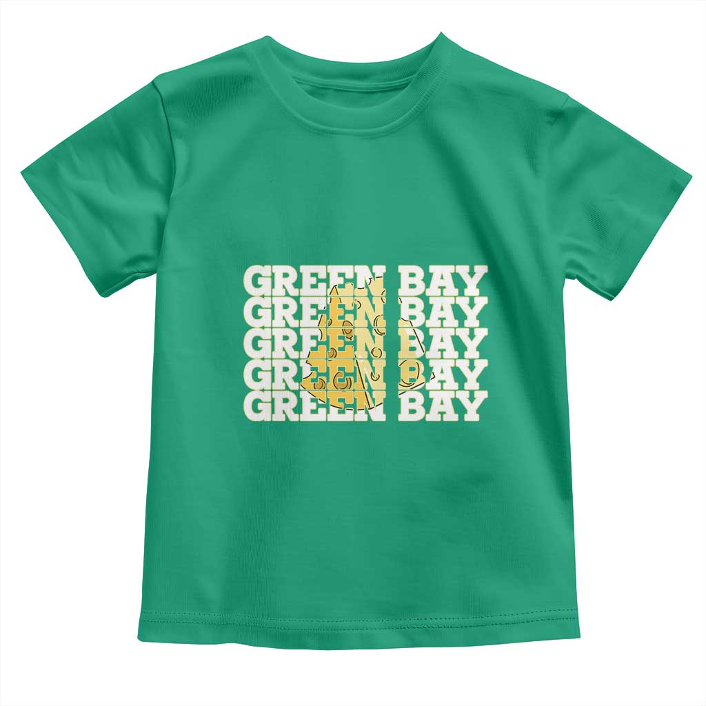 Green Bay Football Fan Cheese Lover Toddler T Shirt Supporter Gift Idea TS12 Irish Green Print Your Wear