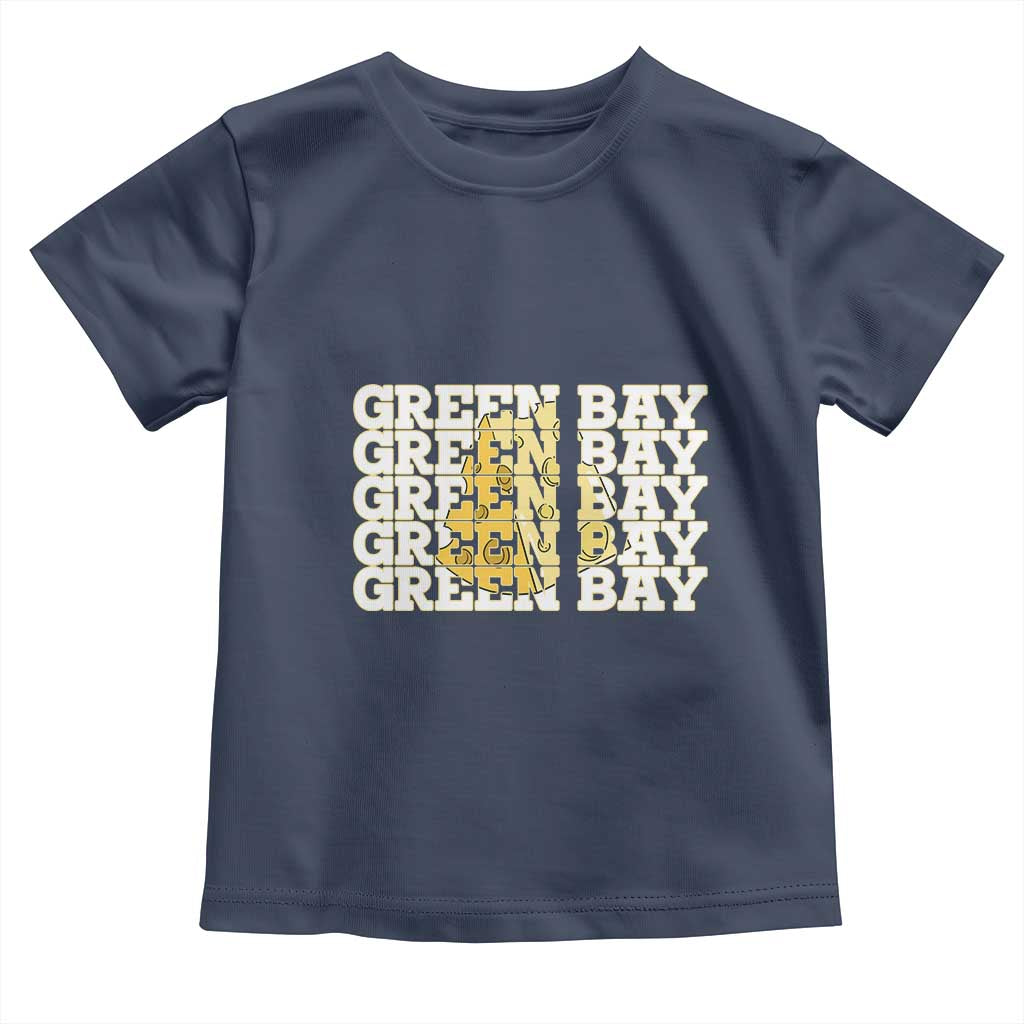 Green Bay Football Fan Cheese Lover Toddler T Shirt Supporter Gift Idea TS12 Navy Print Your Wear