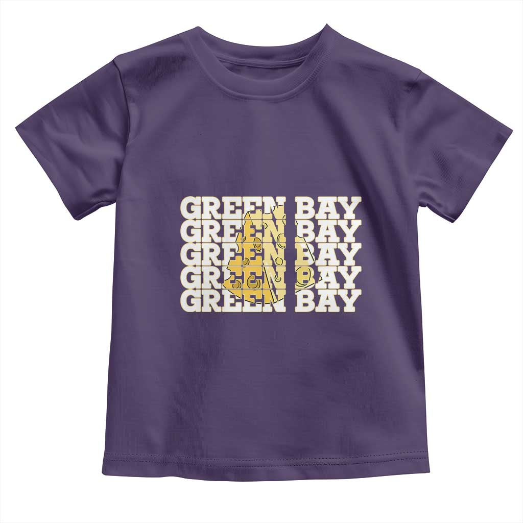 Green Bay Football Fan Cheese Lover Toddler T Shirt Supporter Gift Idea TS12 Purple Print Your Wear