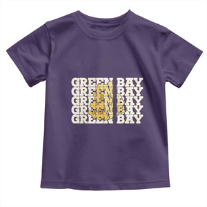 Green Bay Football Fan Cheese Lover Toddler T Shirt Supporter Gift Idea TS12 Purple Print Your Wear