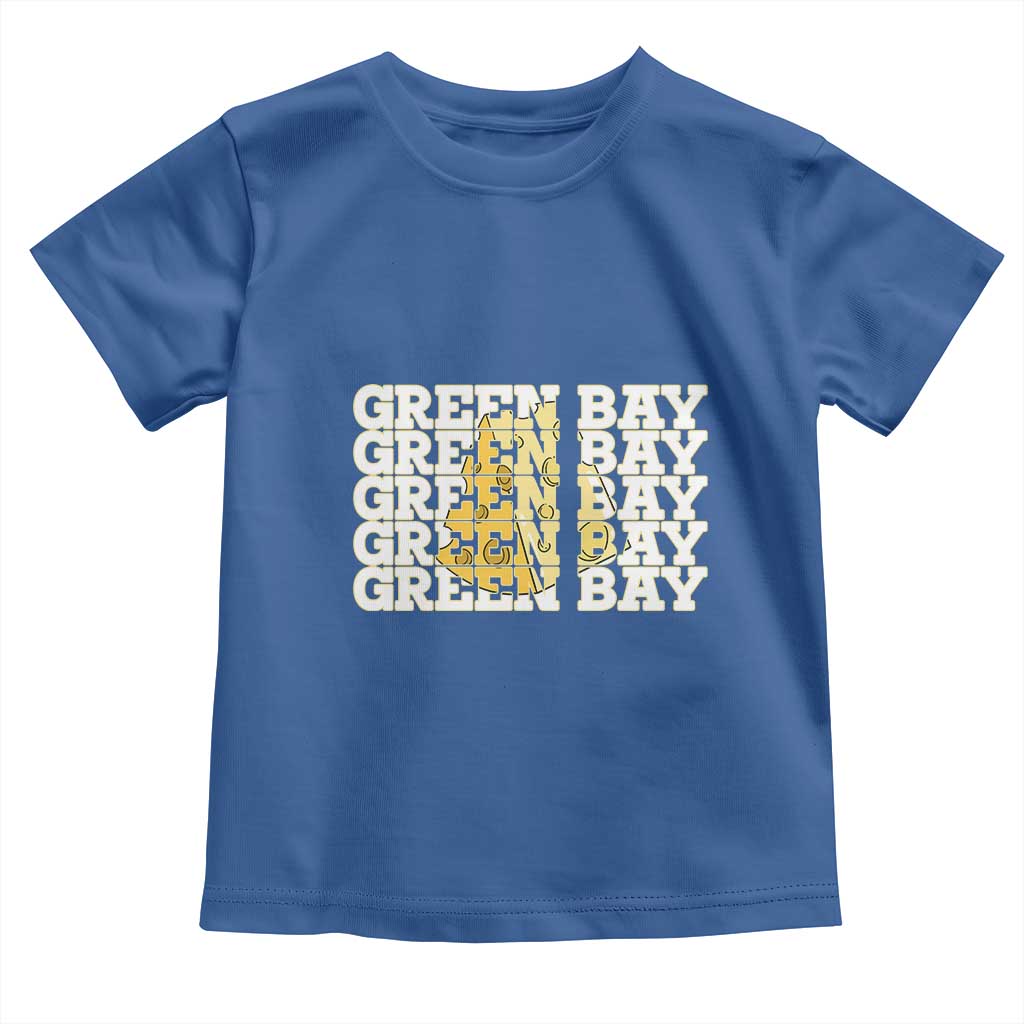 Green Bay Football Fan Cheese Lover Toddler T Shirt Supporter Gift Idea TS12 Royal Blue Print Your Wear