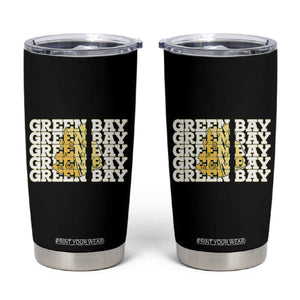 Green Bay Football Fan Cheese Lover Tumbler Cup Supporter Gift Idea TS12 Black Print Your Wear