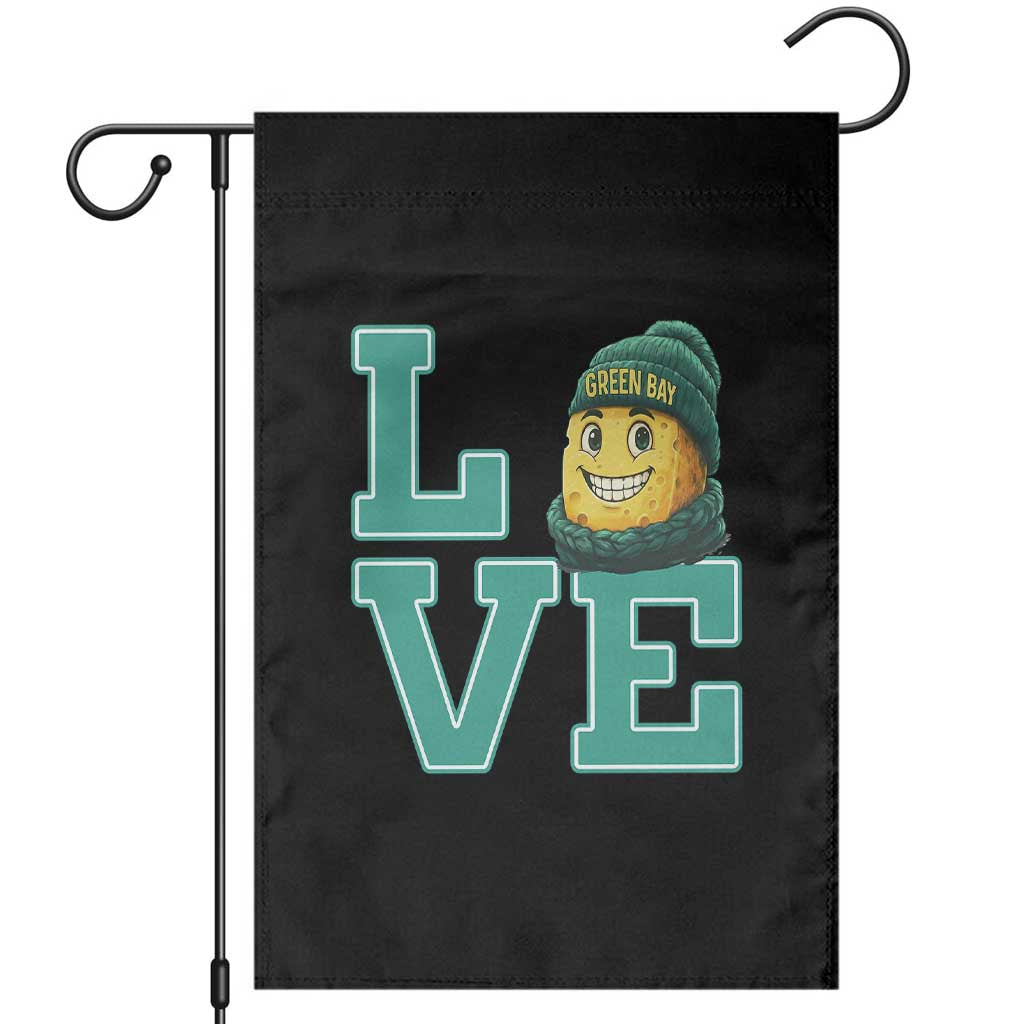 Green Bay Cheesehead Garden Flag Football Fan Supporter Gift Idea TS12 Black Print Your Wear