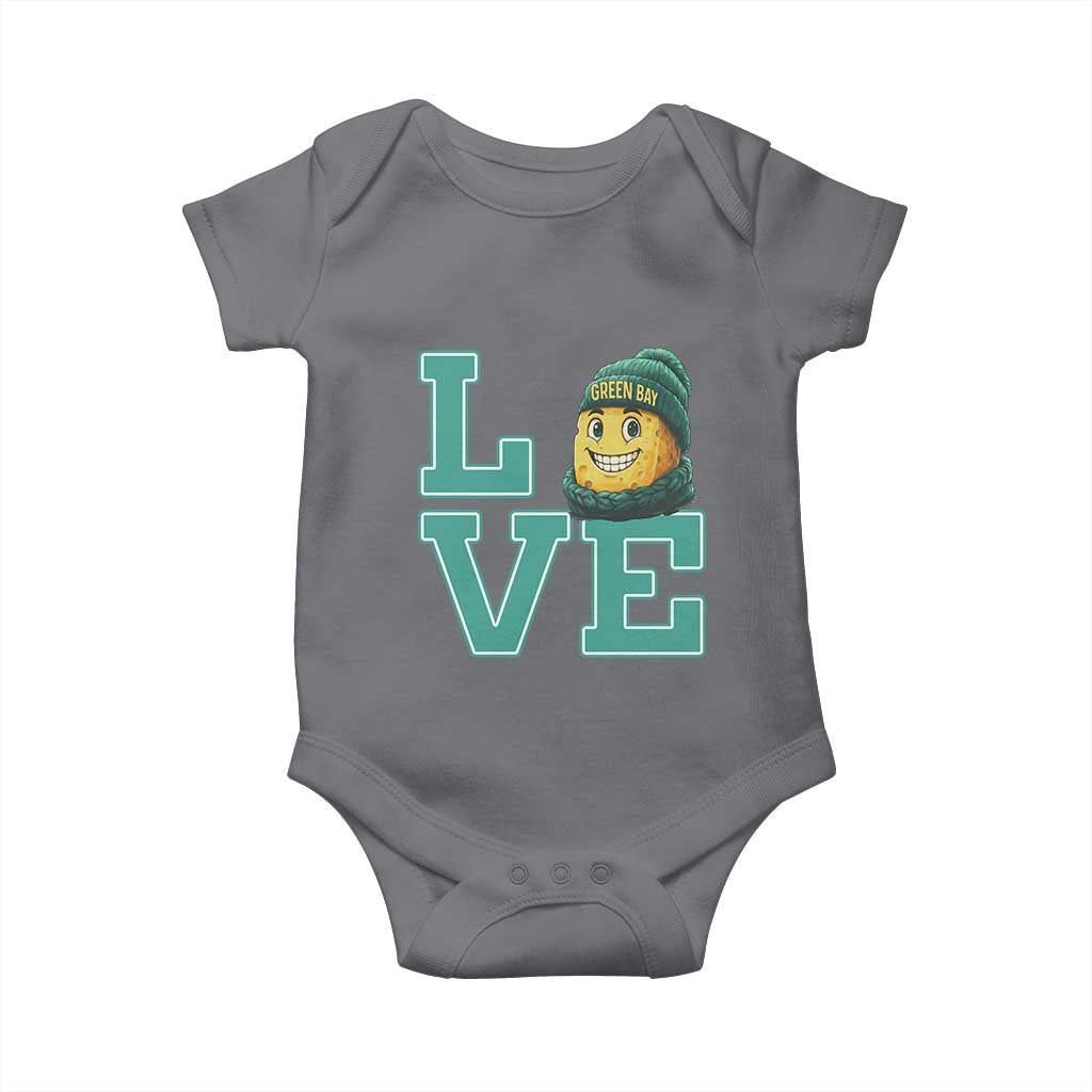 Green Bay Cheesehead Baby Onesie Football Fan Supporter Gift Idea TS12 Charcoal Print Your Wear