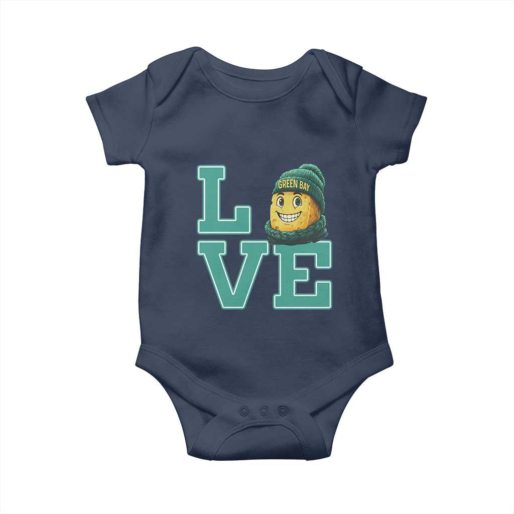 Green Bay Cheesehead Baby Onesie Football Fan Supporter Gift Idea TS12 Navy Print Your Wear