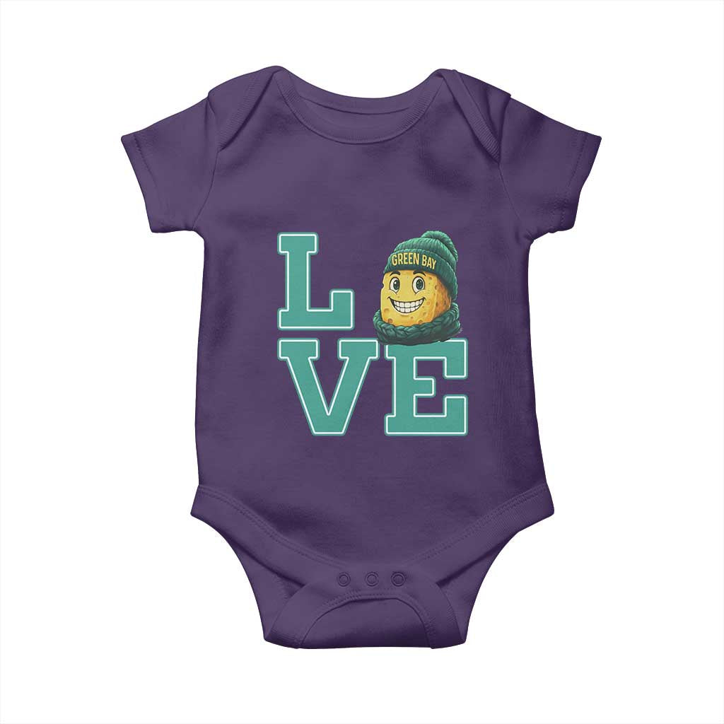 Green Bay Cheesehead Baby Onesie Football Fan Supporter Gift Idea TS12 Purple Print Your Wear