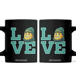 Green Bay Cheesehead Coffee Mug Football Fan Supporter Gift Idea TS12 Black Print Your Wear