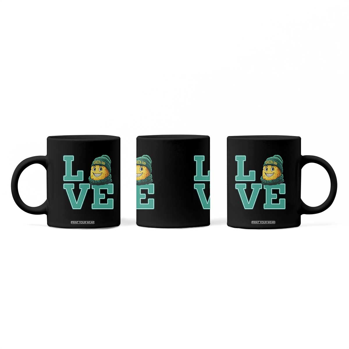 Green Bay Cheesehead Coffee Mug Football Fan Supporter Gift Idea TS12 Print Your Wear