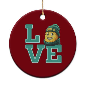 Green Bay Cheesehead Ceramic Ornament Football Fan Supporter Gift Idea TS12 1pc Red Print Your Wear