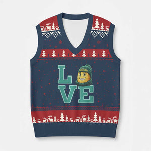 Green Bay Cheesehead V-Neck Knit Sweater Vest Football Fan Supporter Gift Idea TS12 Navy Red Print Your Wear