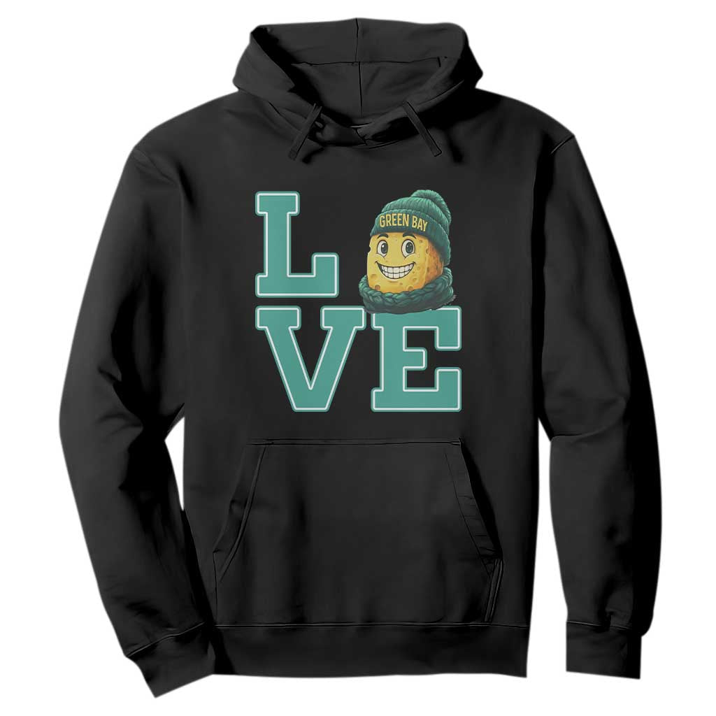 Green Bay Cheesehead Hoodie Football Fan Supporter Gift Idea TS12 Black Print Your Wear